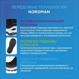 Сапоги зимние Nordman Lumi 2.0 Blue с липучкой, арт. 220002-04