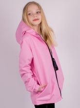 Куртка-ветровка Нонloon на флисе без утепл., арт. 232509-pink